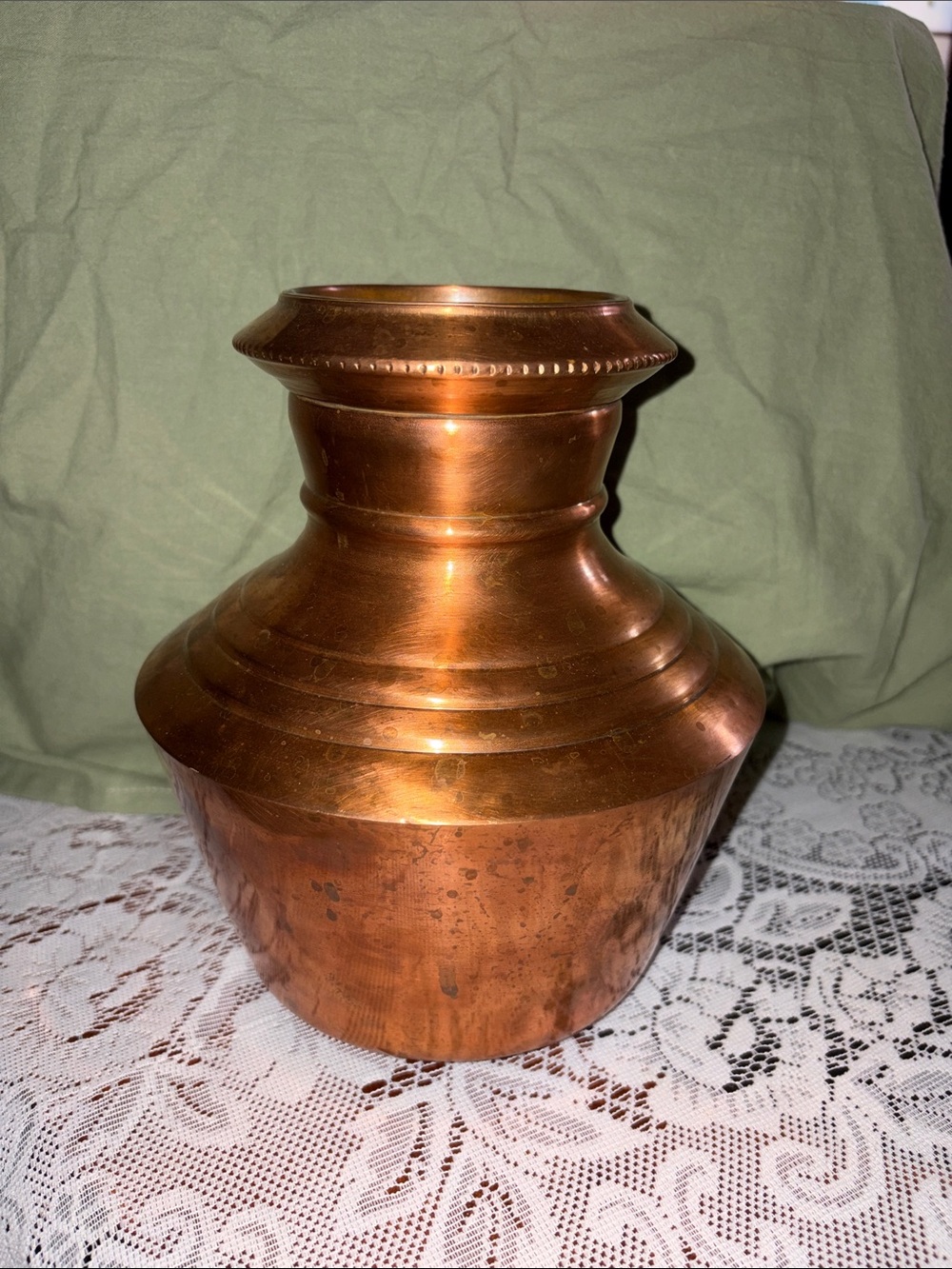 Shakthi Oxidized Copper Vessel /Vase -